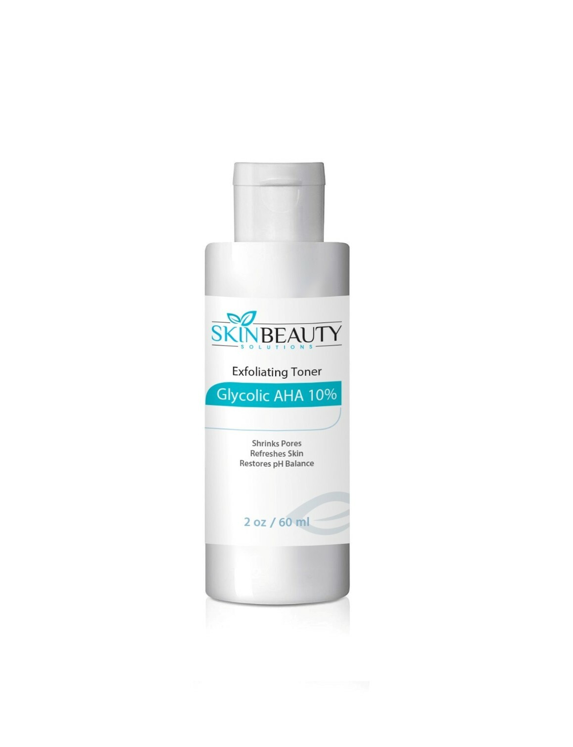 2 oz Exfoliating Glycolic Acid Skin Peel Toner for Large Pores, Acne, Wrinkles