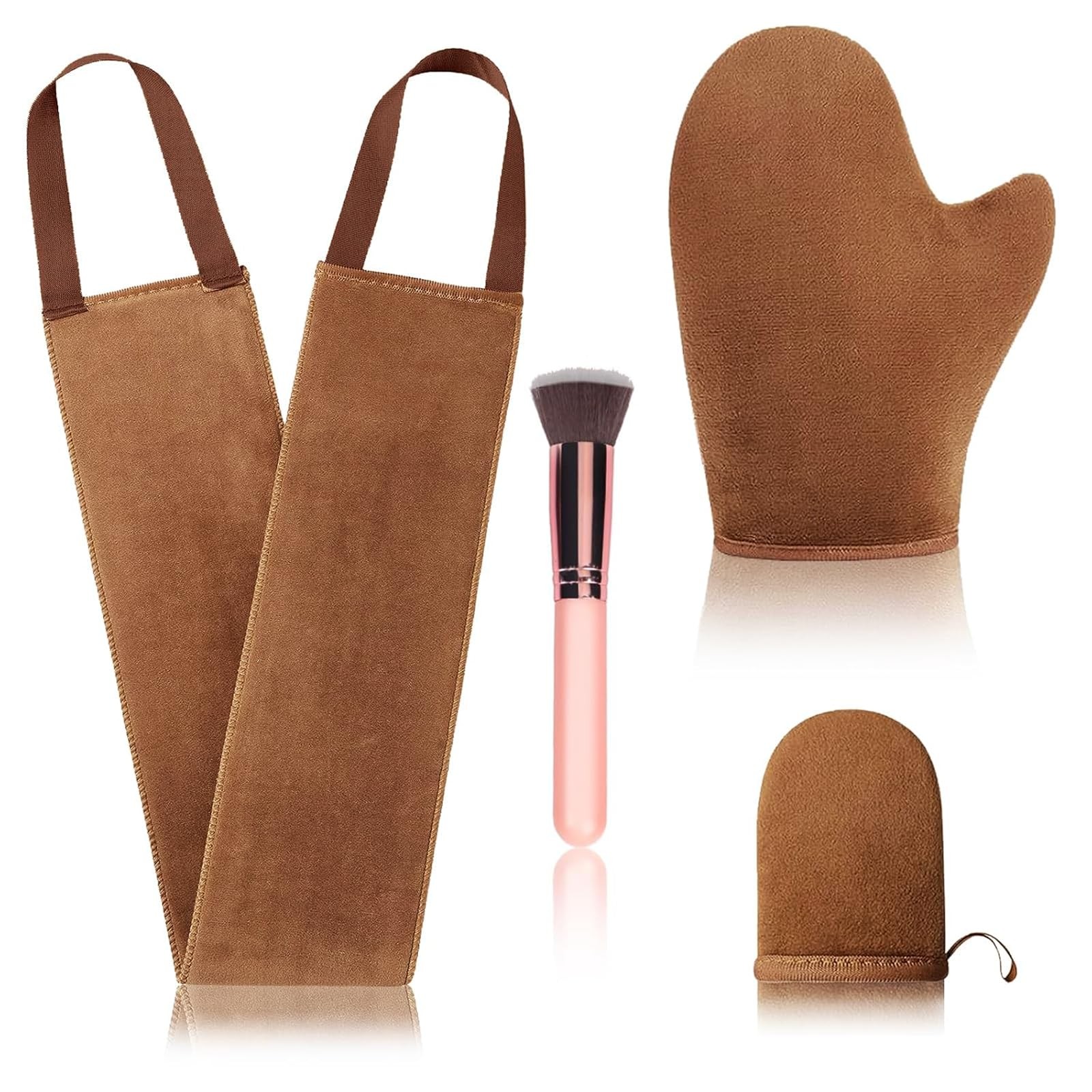 4 Pcs Self Tanner Mitt Applicator Kit – Self Tanning Mitt Glove,Self Tanner Back