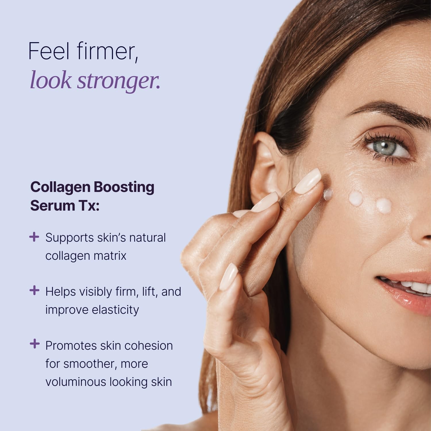 SUM OF ALL Collagen Boosting Serum Tx for Face with Vegan Peptides,Hydrating 1oz