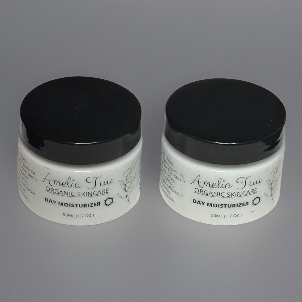 Amelia Tuu Organic Skincare Day Moisturizer 1.7 oz, Pack of 2, Organic, Canada