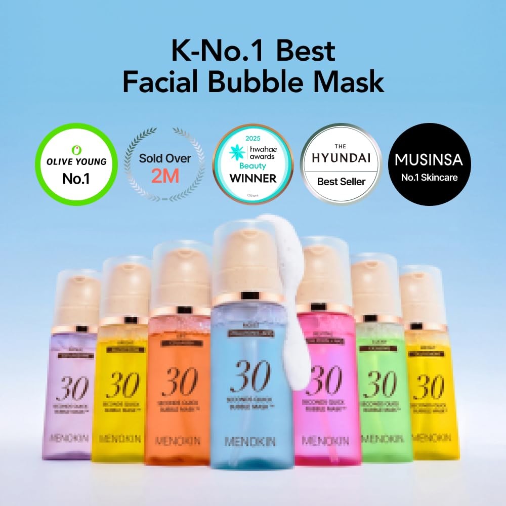 MENOKIN 30 Seconds Quick Bubble Mask REPAIR EGF Liposome in Microbubbles for…