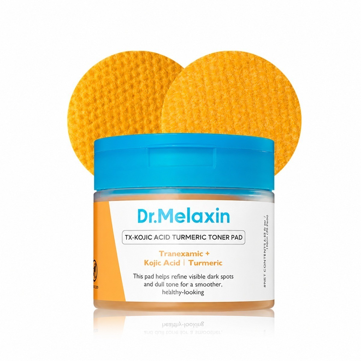 Dr.Melaxin Kojic Acid Turmeric Toner Pads Dark Spot Brightening 70 Count