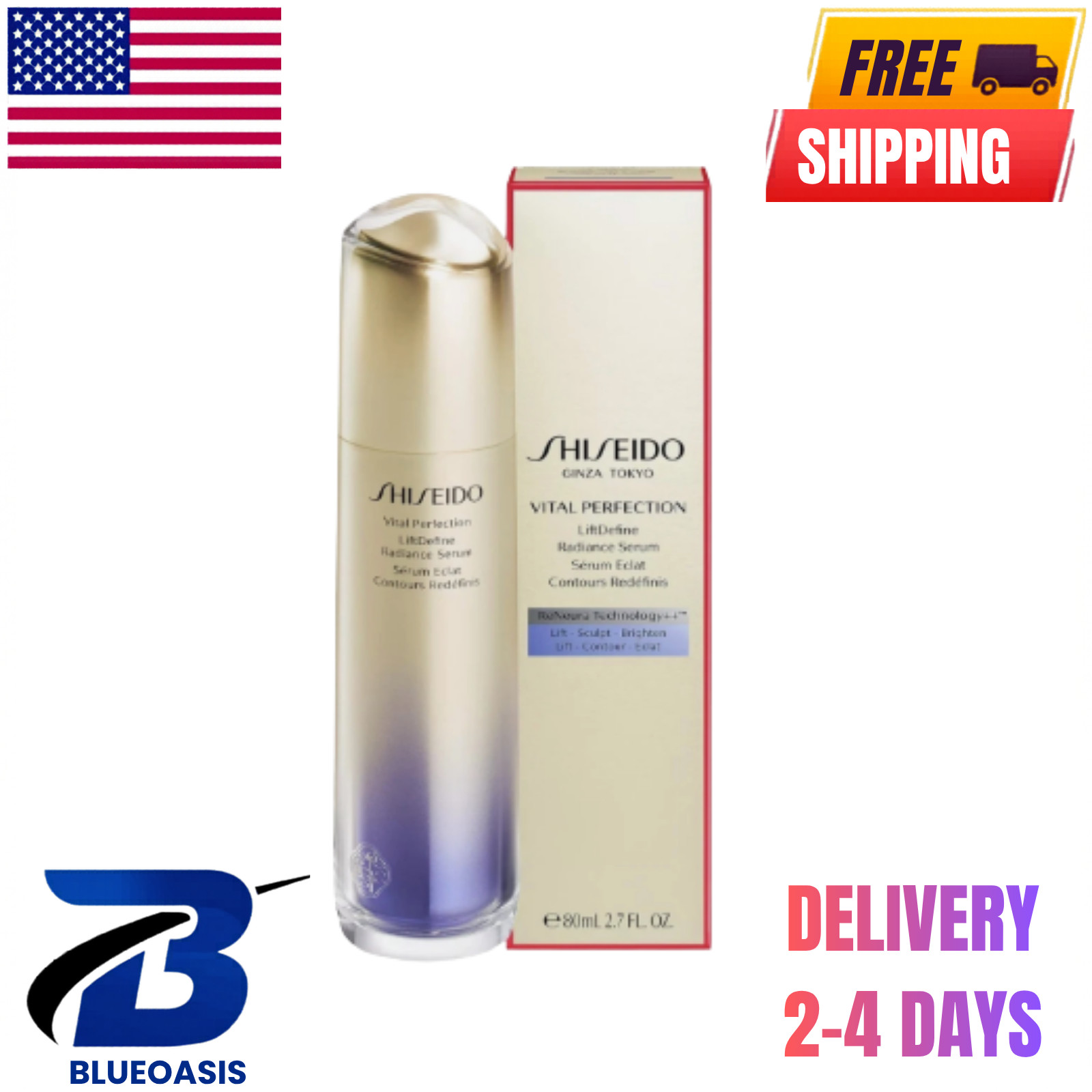 Shiseido Vital Perfection Lift Define Radiance Serum for Dryness Skin 80 ml