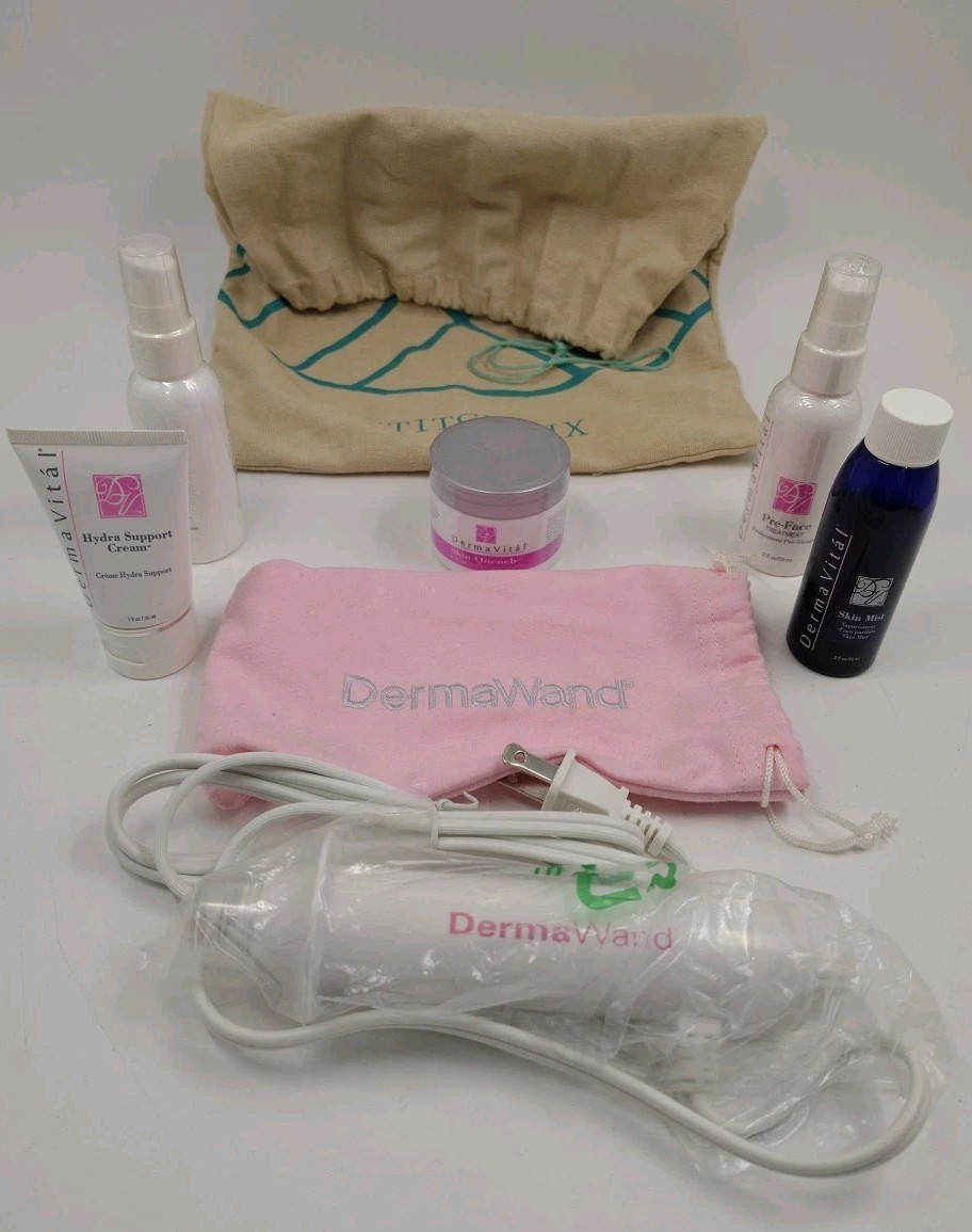DermaWand Skin Radio High Frequency Wand Anti-Aging Device New W/ Bag