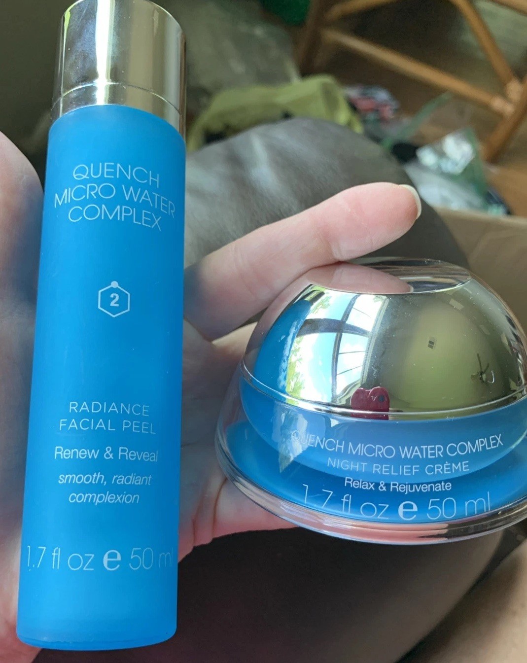 New Set! Quench Radiance Facial Peel & Night Relief Crème-Rejuvenate & Smooth