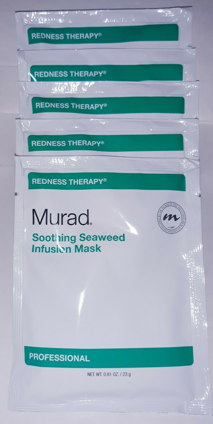X5 Murad Redness Therapy Soothing Seaweed Infusion Mask 5 Pieces 0.81 oz ea