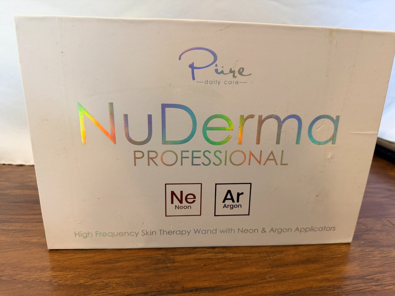 NuDerma Professional Skin Therapy Wand–Neon & Argon High Frequency Facial Machin