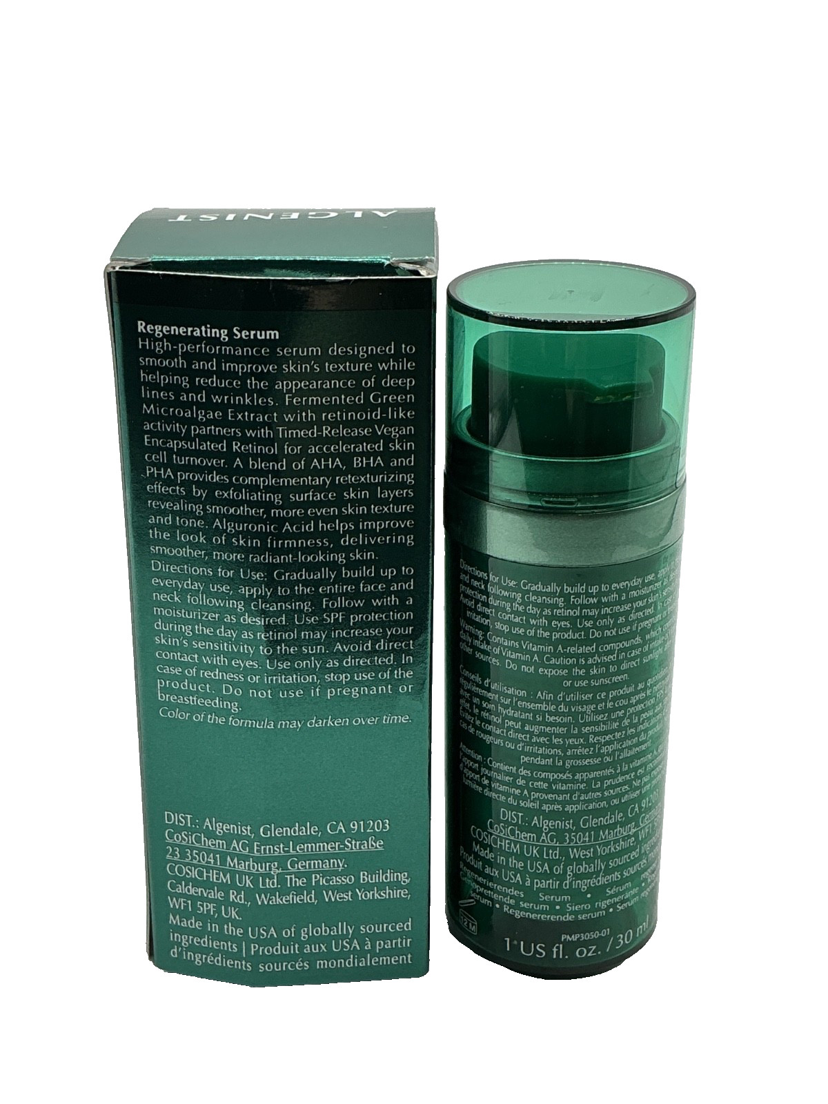 Algenist Green Microalgae Retinol + Regenerating Serum 1 fl oz/30ml New in Box!
