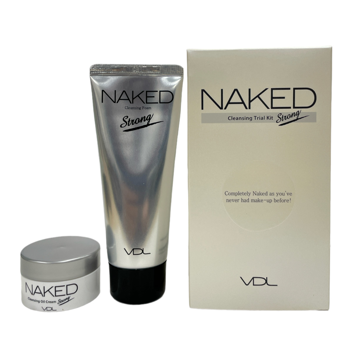 VDL Naked Cleansing Trial Kit, Oil Cream(10ml) & Foam(60ml) NEW,As Seen In Pics