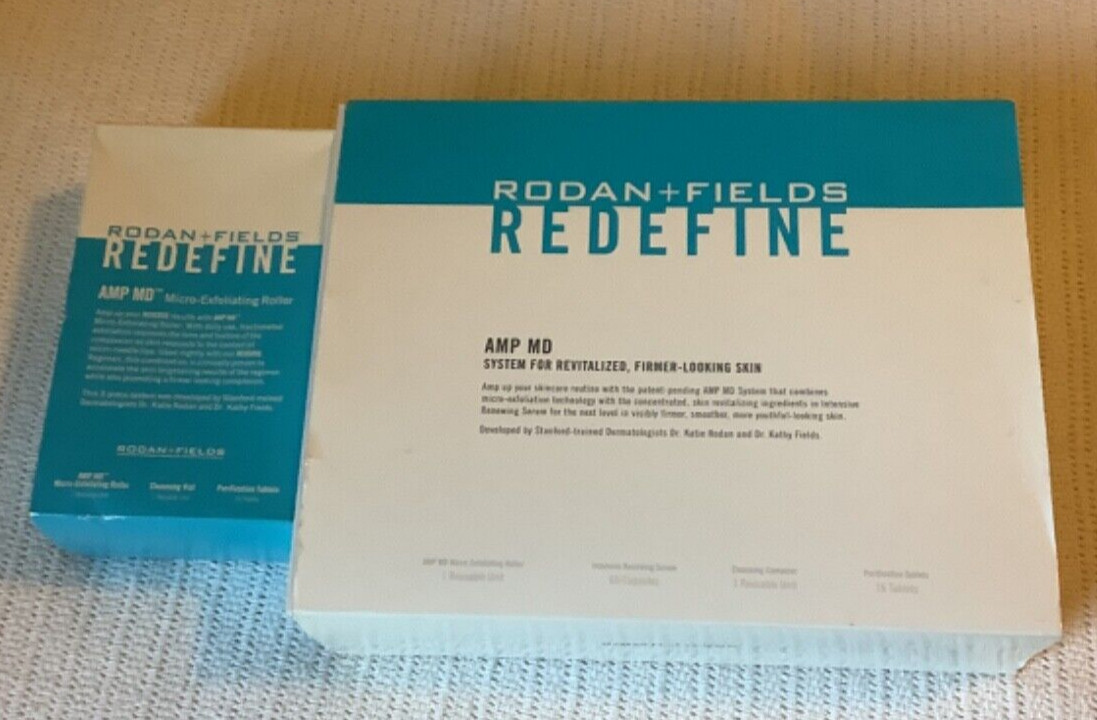 Rodan + Fields System Redefine Revitalized Firmer Looking Skin & Micro Roller -r