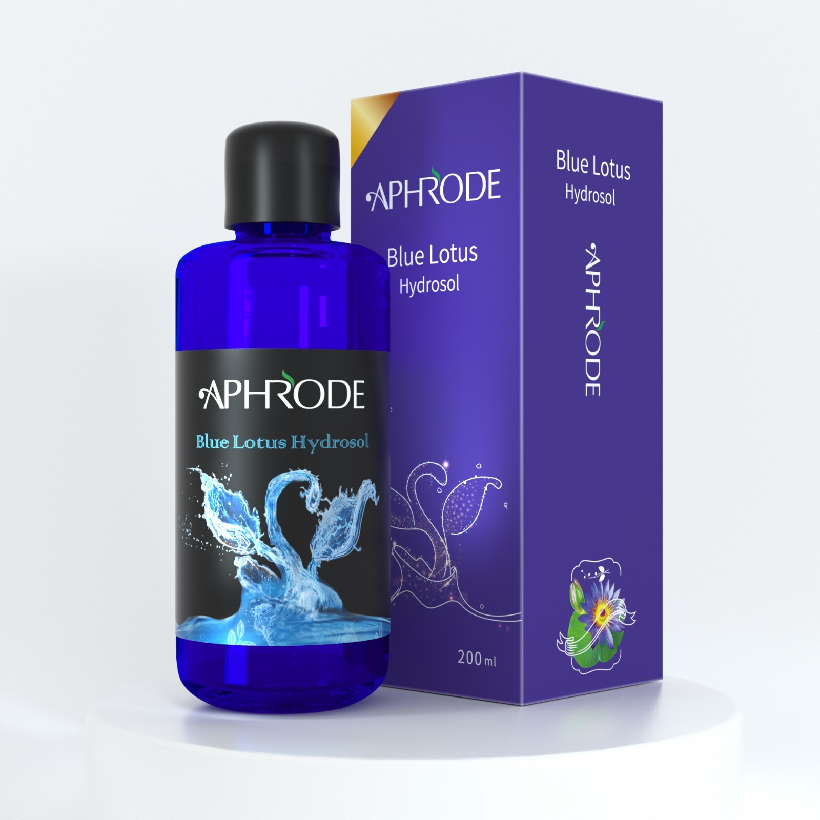 Pure Blue Lotus Hydrosol Organic Flower Water Toner Lotus Floral Water 200ml