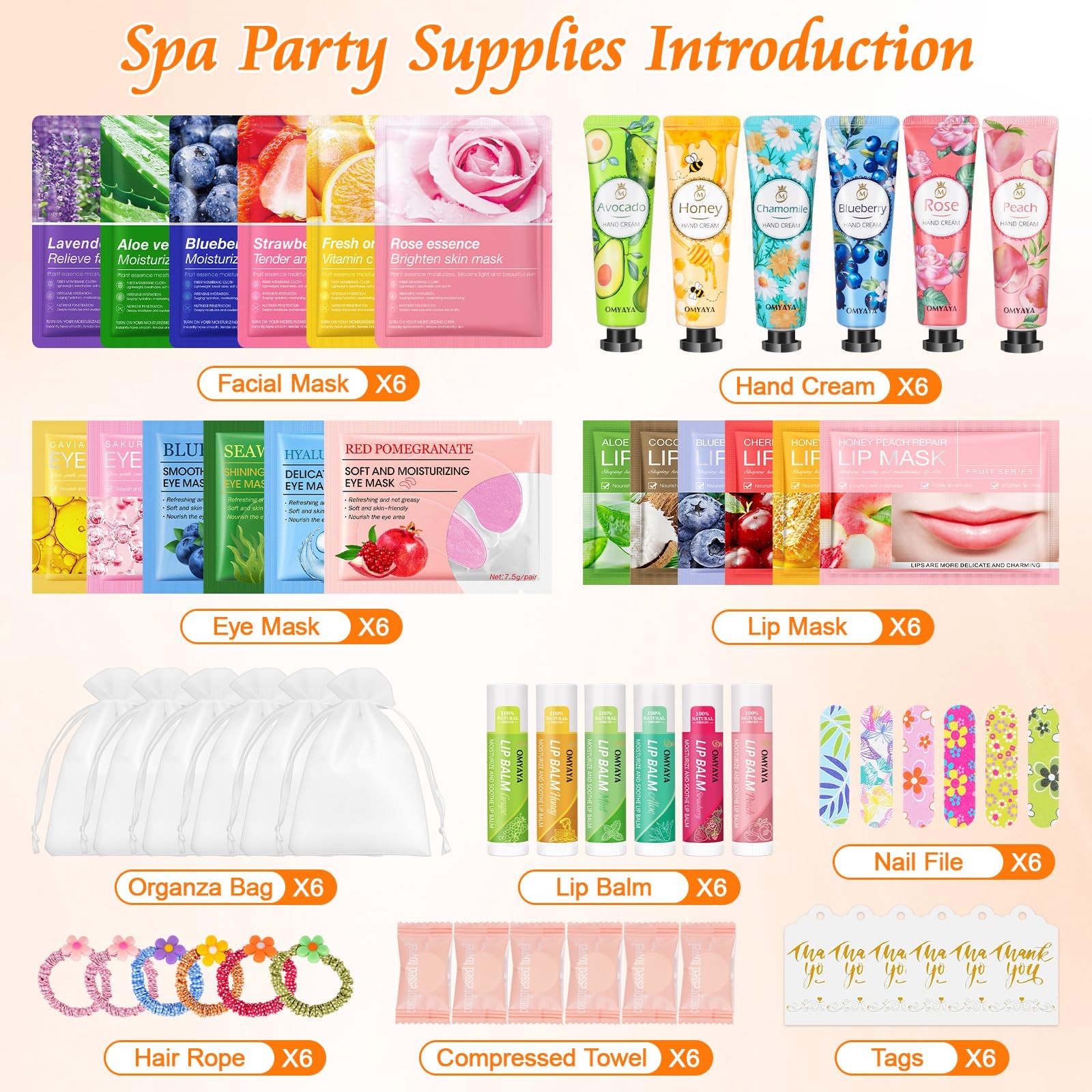 60PCS Bulk Gifts for Women, Spa Party Supplies with Face Masks Skincare, Unde…