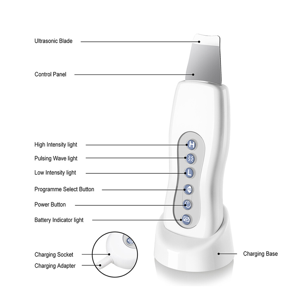New Facial Skin Deep Clean Vibrate Blackhead Removal Pore Cleaner Massage Device
