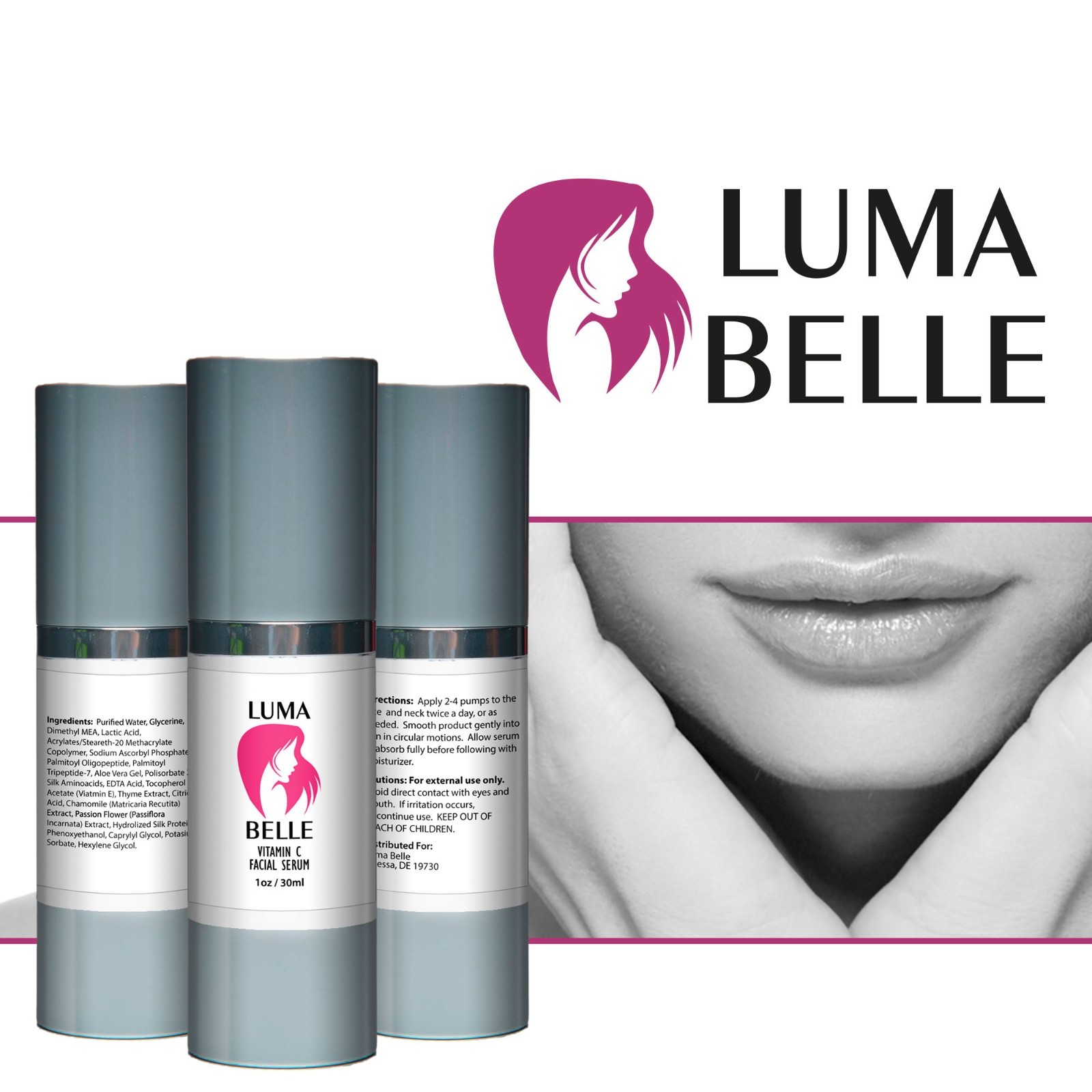 Luma Belle – Vitamin C Anti-Aging Serum – Help Reduce Appearance of Wrinkles