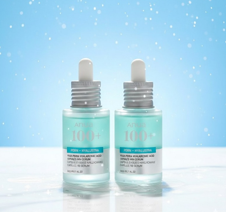 Anua PDRN Hyaluronic Acid Capsule 100 Serum Double Set (+1 PDRN Mask Pack)