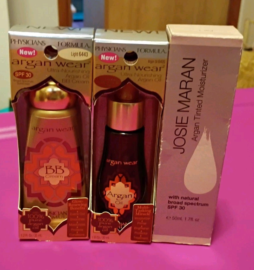 Josie Maran And Physicians Formula Argan Oil BB Cream Tinted Moisturizer Lot NIB