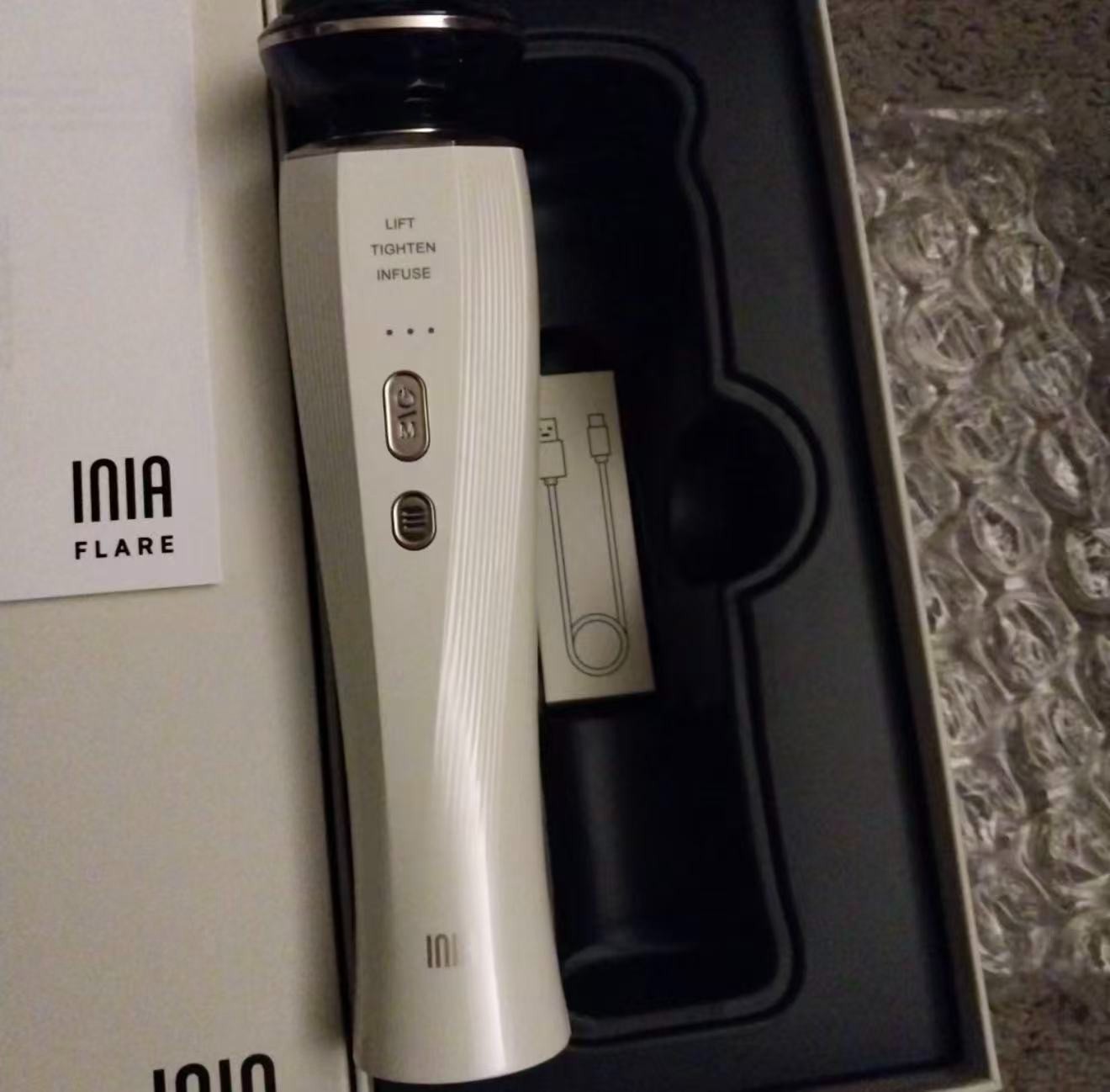 *NEW IN BOX* INIA FLARE Microcurrent Facial Device for Face and Neck FREE GEL