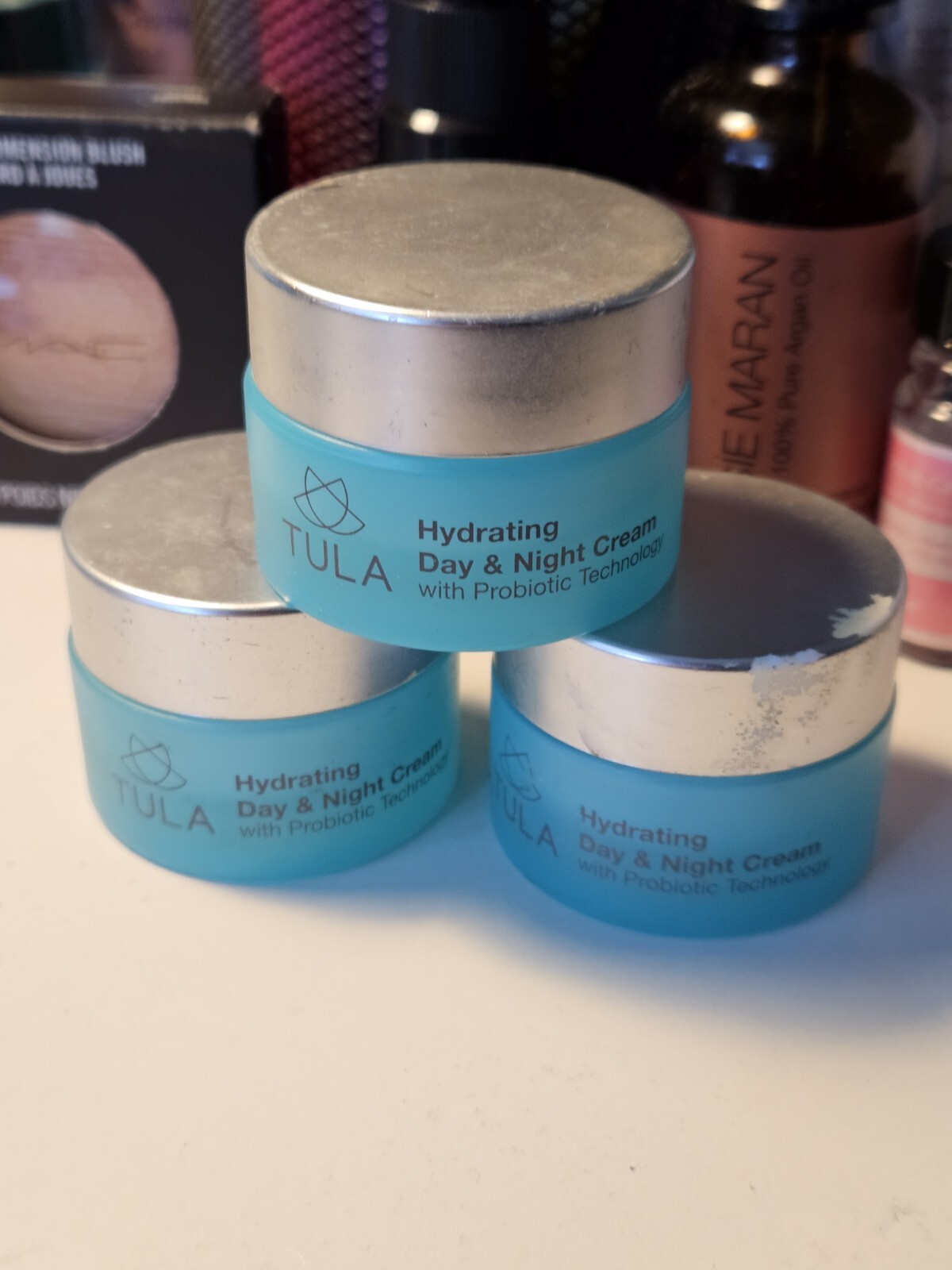 TULA Hydrating Day & Night Cream with Probiotic Technology .5oz (LOT/3) PLZ READ