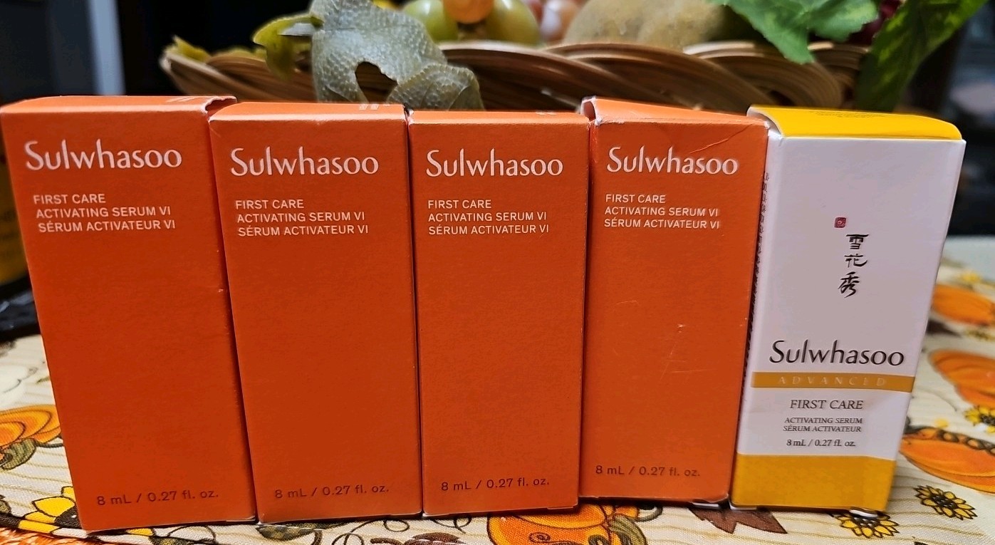 Sulwhasoo Serum 8 ml/ .27 Oz. Lot Of 5 Brand New In Box. 4 Regular 1 Advanced
