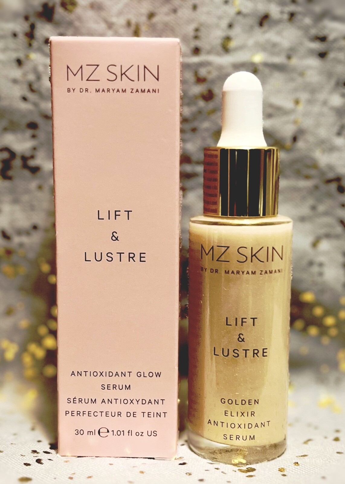 MZ Skin~Lift & Lustre~Antioxidant Glow Serum~30ml/1.01 fl oz~Full Sz~NIB~Sealed~