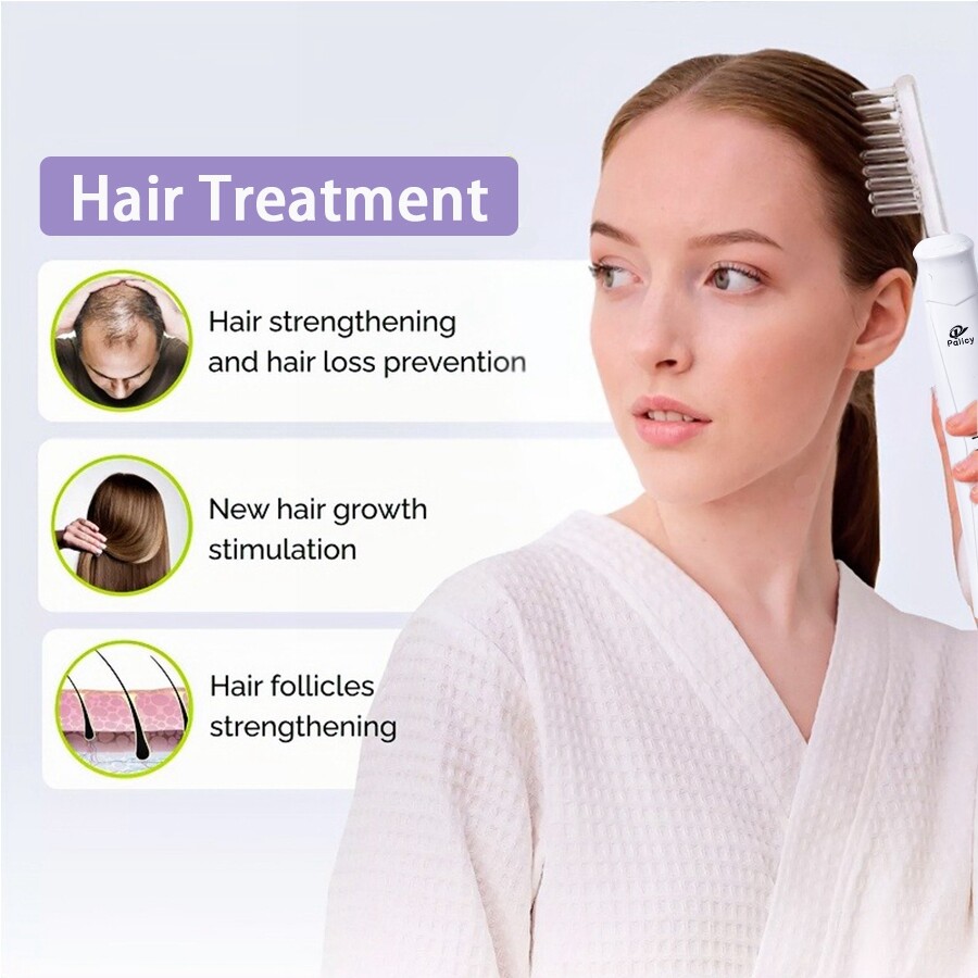 High Frequency Facial Machine – at Home Face Skin Wand Device with 4 Glass Tubes