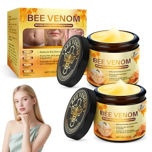 2 PCS Bee Venom Skin Cream – Anti-Wrinkle, Rejuvenating, Firming Face Treatment.
