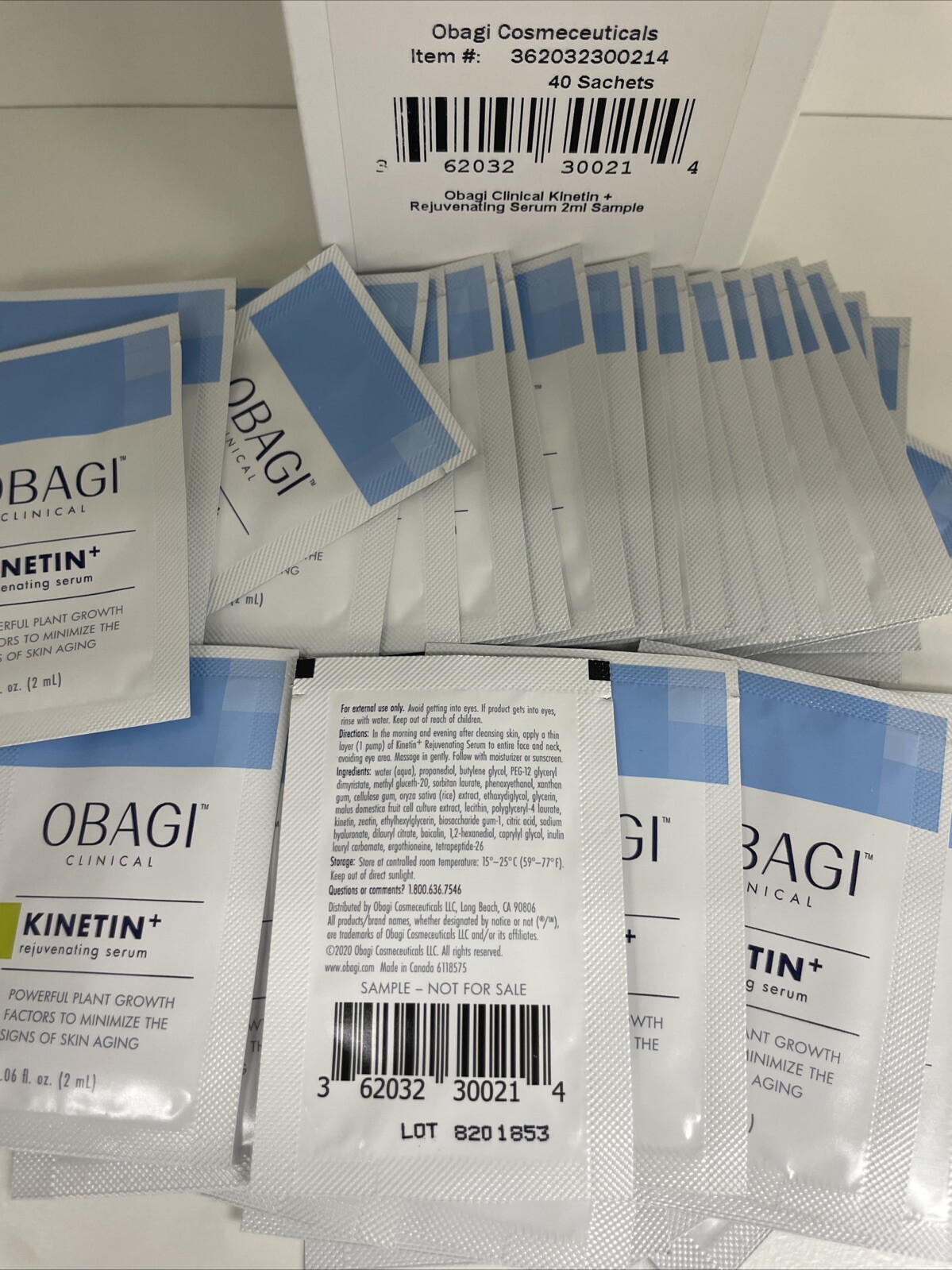 OBAGI Clinical Kinetin + Rejuvenating Serum X 40 Satchets( 2 ML Each) 80 ml