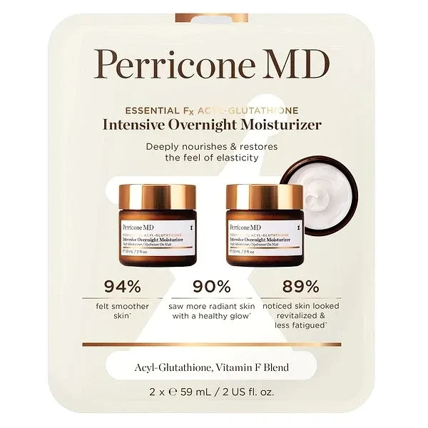 2 PACK PERRICONE MD INTENSIVE OVERNIGHT MOISTURIZER 2 X 59ml/ 2oz Ea