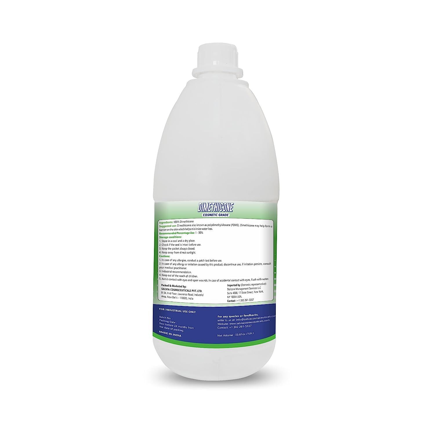 Myoc Pure Dimethicone for Cosmetic, Skincare, Hand Soap & Shampoo-[1 L/ 33.8oz]