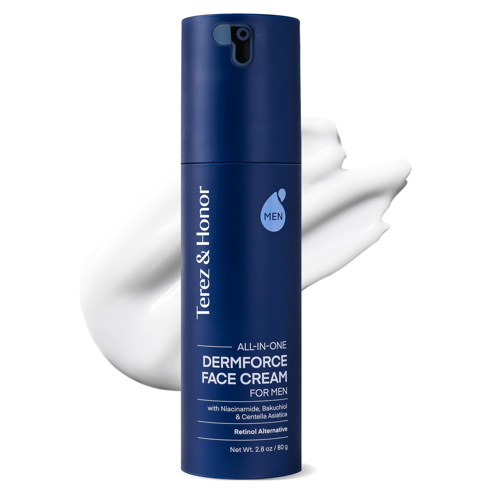 6-in-1 Face Cream for Men: Korean DermForce Anti-Aging Moisturizer with Niaci…