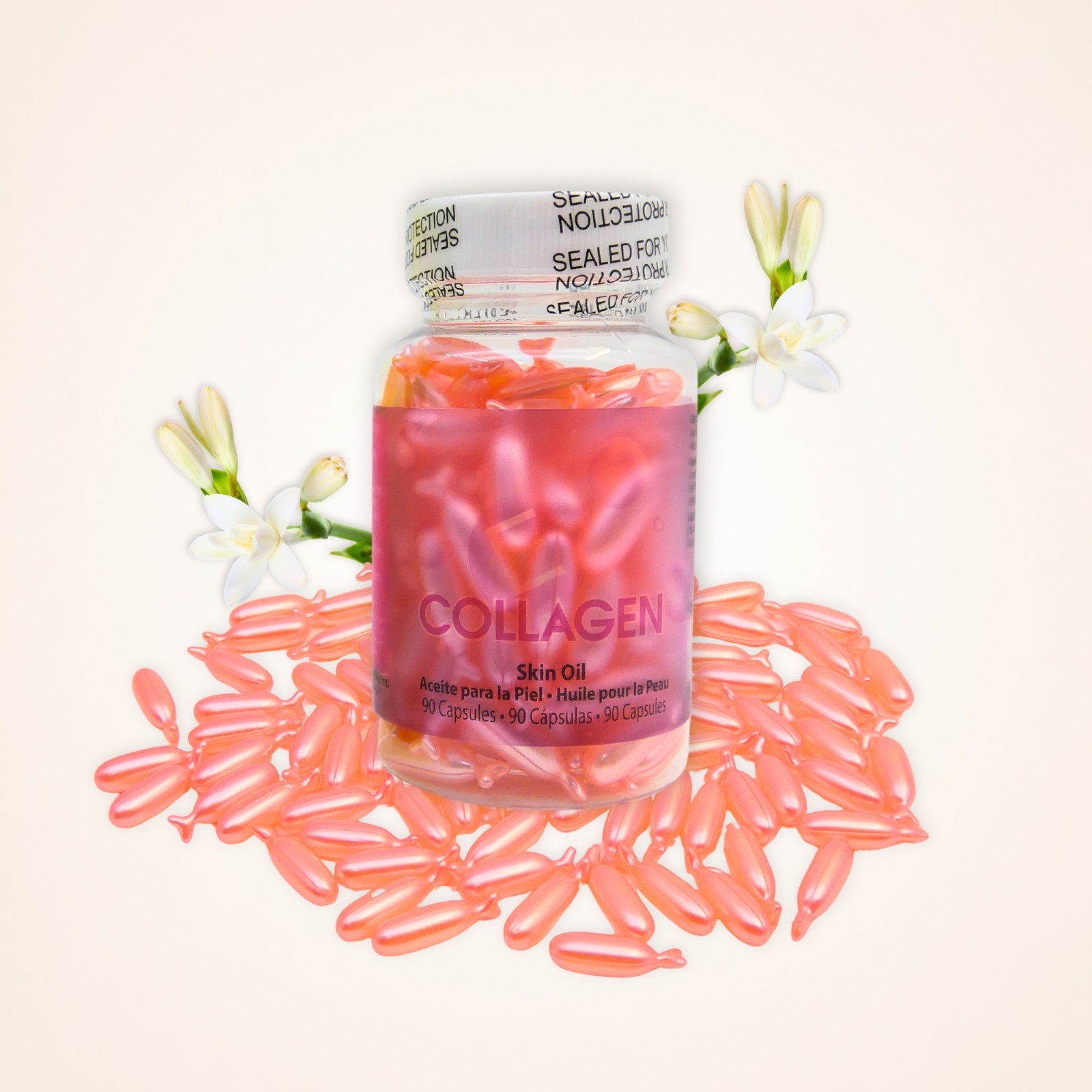 Amazing Shine COLLAGEN Skin Oil – Dry Skin & Wrinkles Anti-Aging (90 Capsules)