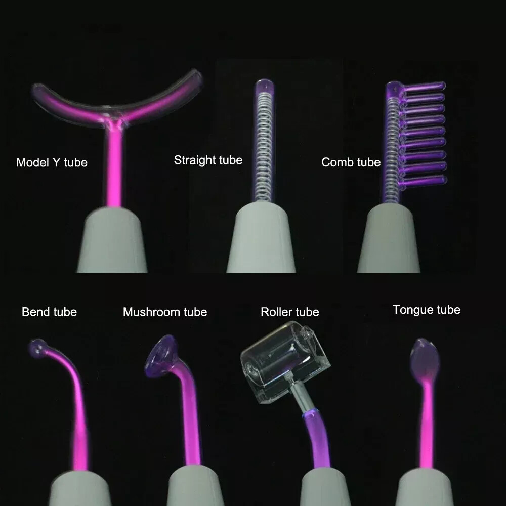 Various Electrodes Glass Tube Replace Parts Of Facial Body Massage Wand Device