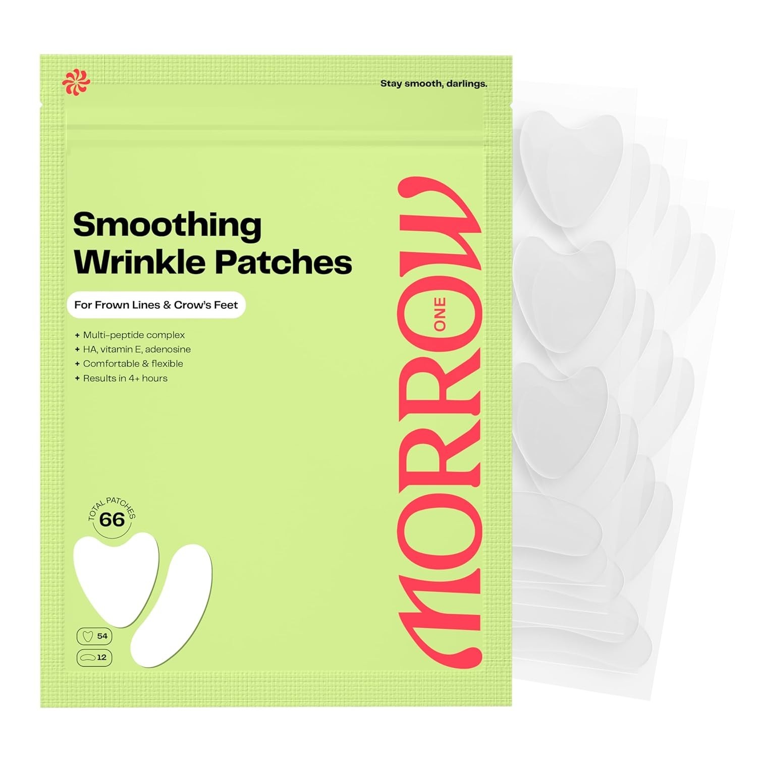Smoothing Wrinkle Patches – Overnight Peptide Treatment – 66 Count
