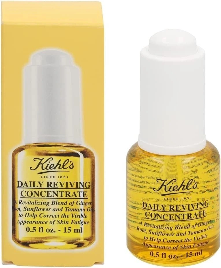 Kiehl’s Daily Reviving Concentrate Antioxidant Face oil For Radiance 0.5 oz NIB