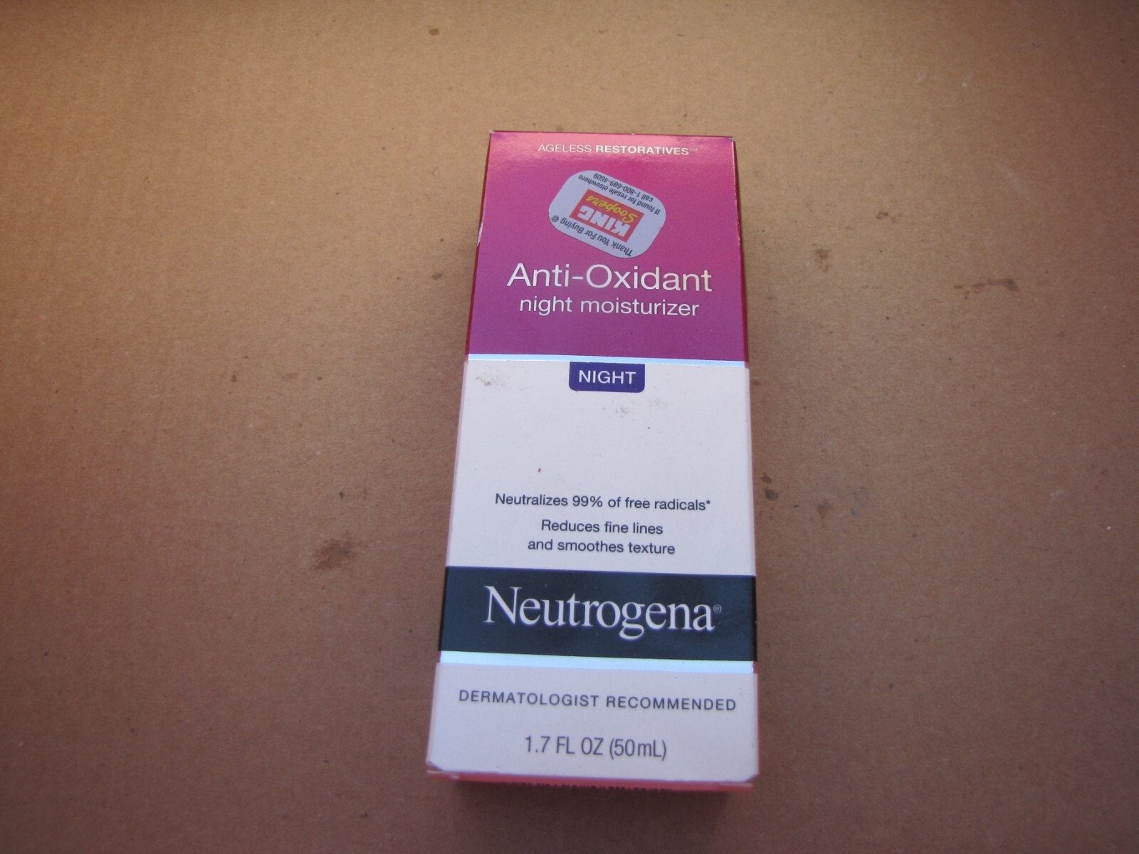 Neutrogena Anti-Oxidant Age Reverse Night Cream 1.7 Oz PACKAGING VARIES