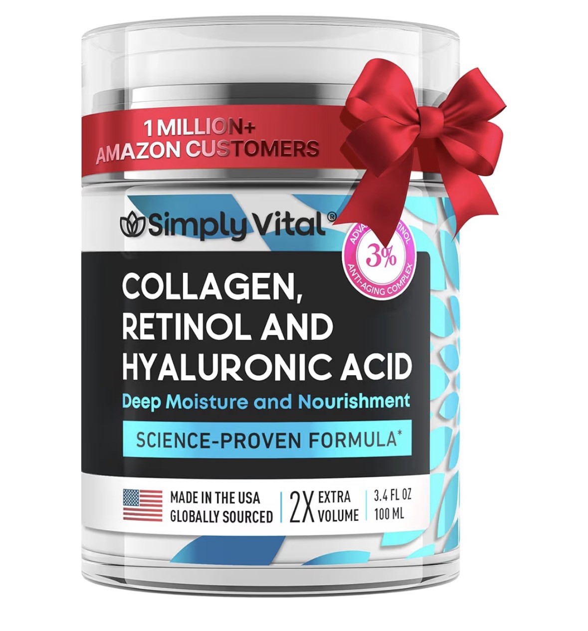 New , Moisturizer cream with Collagen, Retinol & Hyaluronic Acid