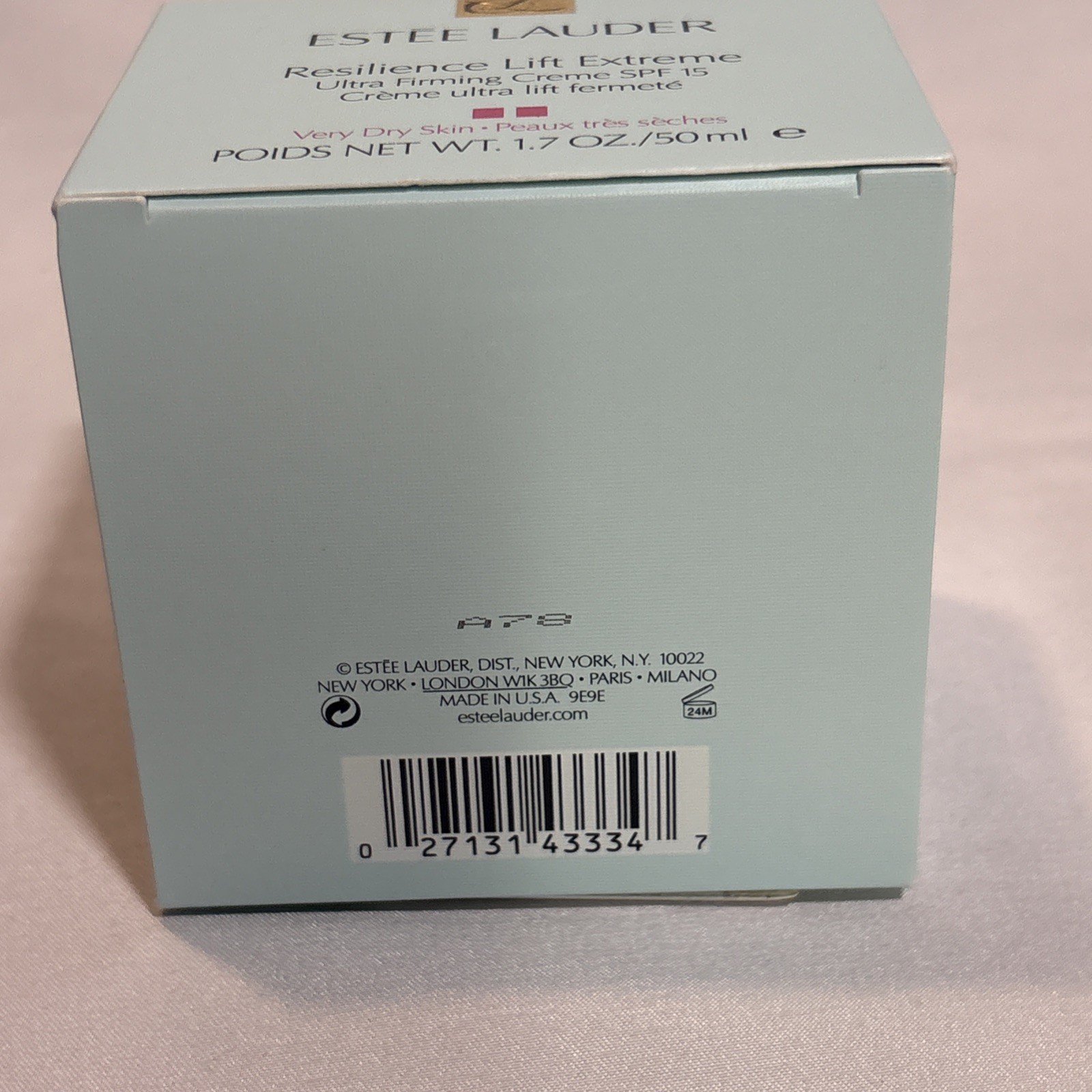Estee Lauder Resilience Lift Extreme ultra firming creme SPF 15 Very Dry 1.7 oz