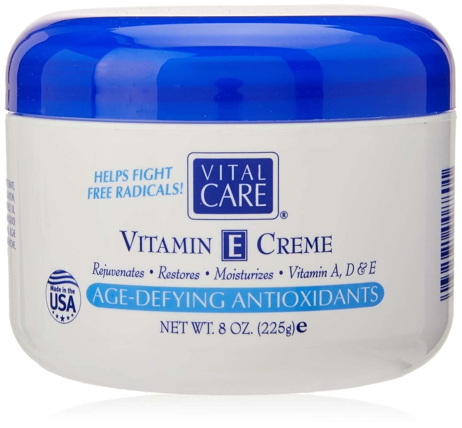 Vitamin E Crème, (8 Fl. Oz), A Complete Skin Care with Age- Defying Antioxidants