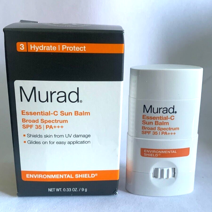 MURAD ESSENTIAL – C SUN BALM BROAD SPECTRUM SPF 35 PA +++ 0. 33 OZ NIB *