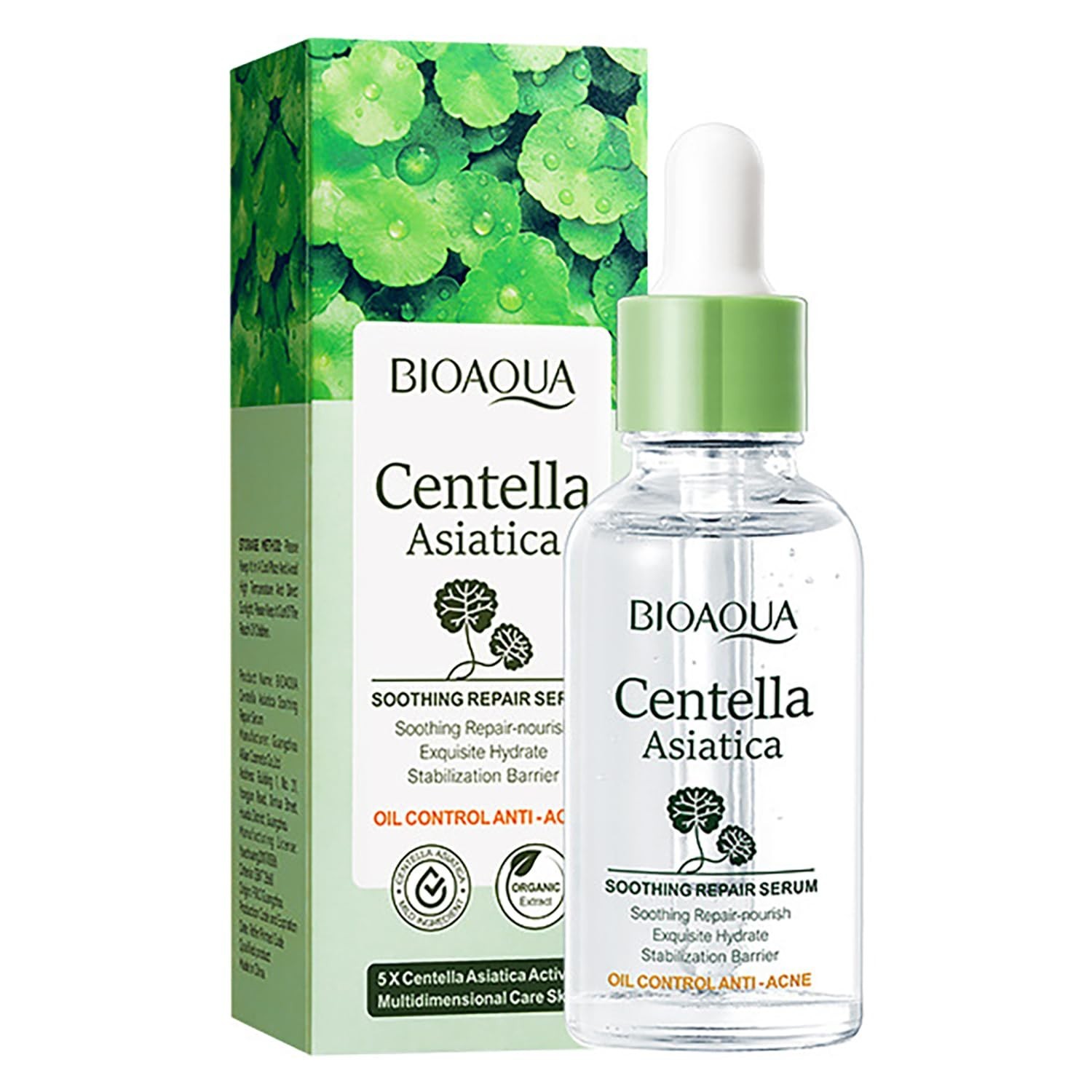 BIOAQUA Centella Asiatica Facial Serum Oil Control Anti-Acne Face Skin Care 30ml