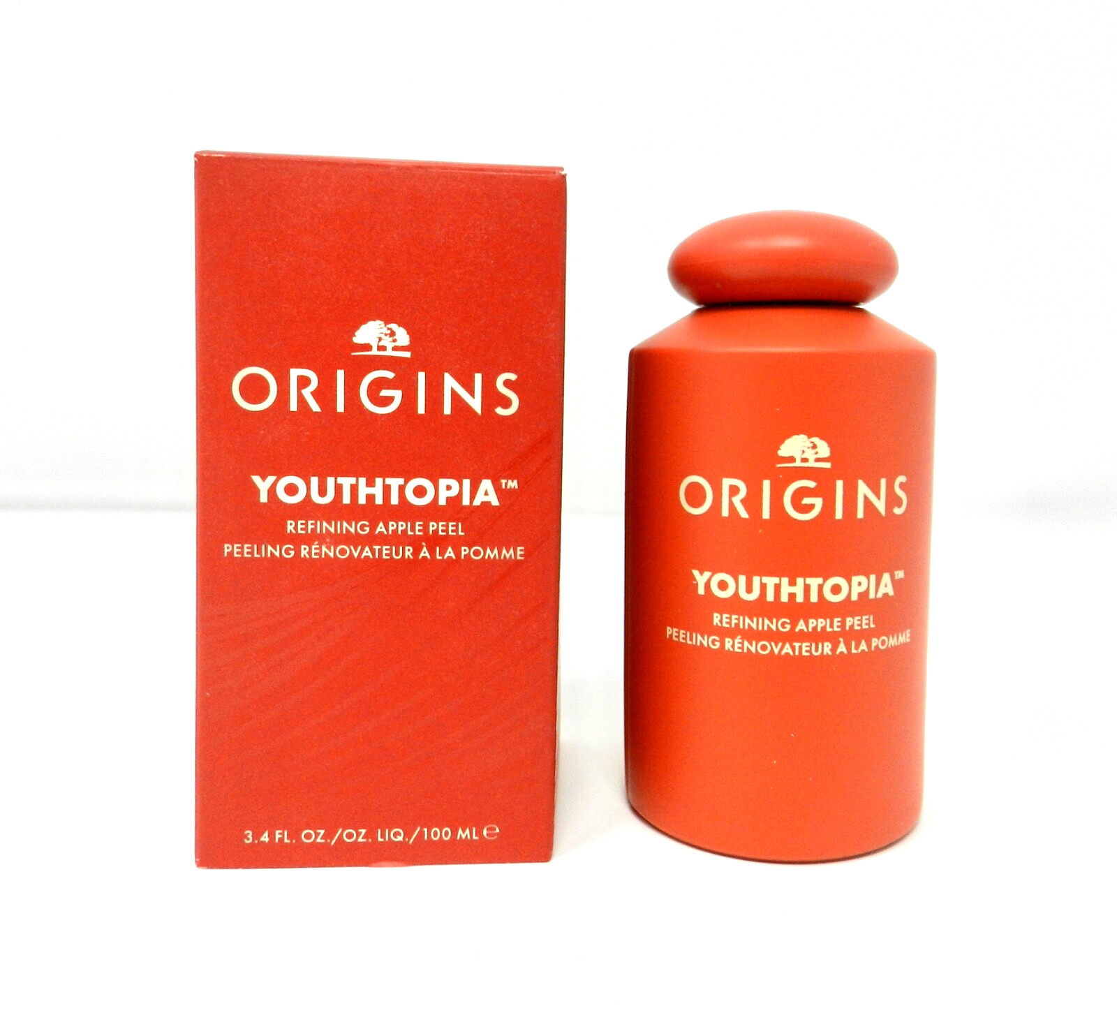 Origins Youthtopia Refining Apple Peel lLiquid Exfoliant 3.4 oz Full Size
