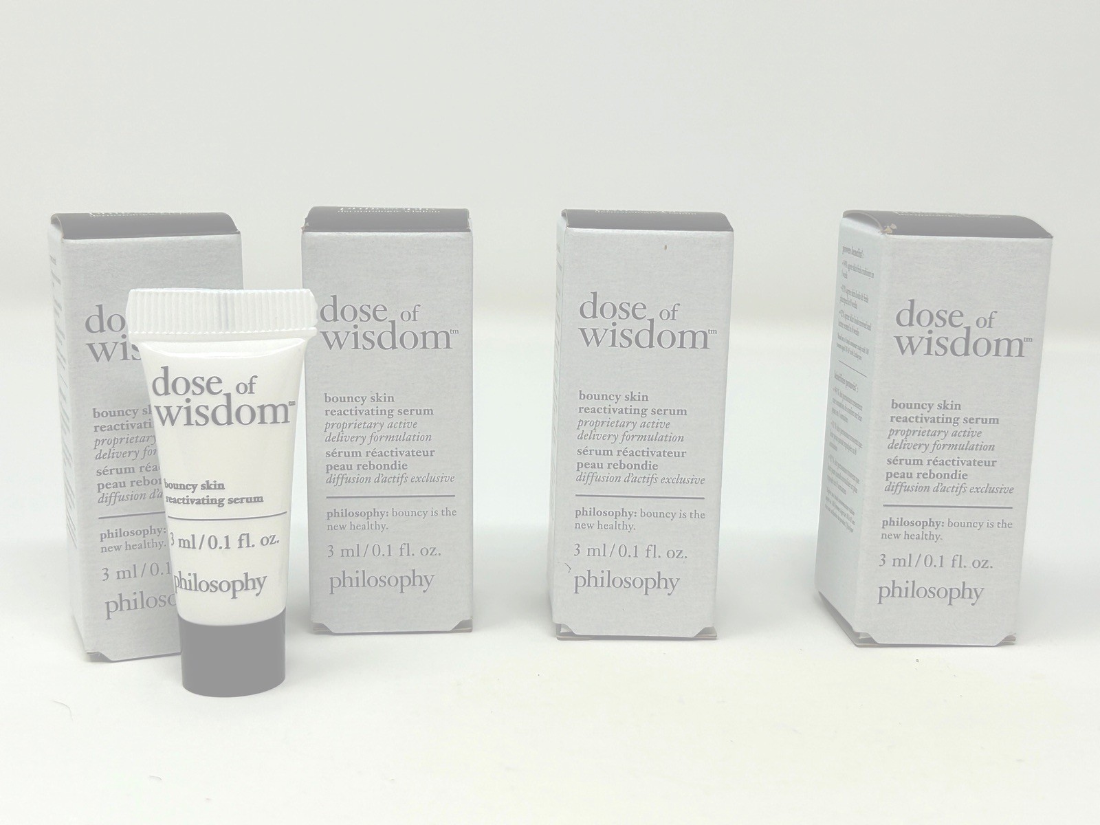 Philosophy Dose Of Wisdom Bouncy Skin Reactivating Serum .1oz in box 8 pack NEW