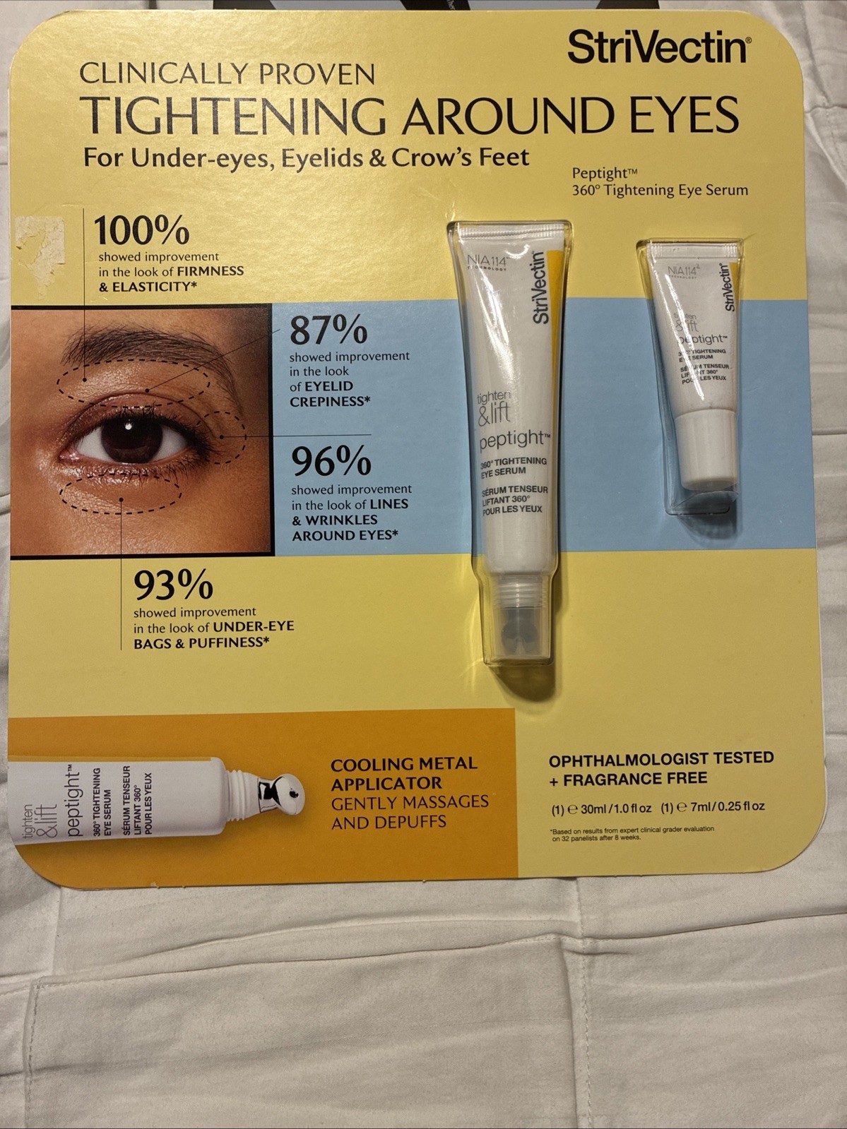 StriVectin Eyes Lift PEPTIGHT 360 Tightening Eye Serum Set 1 & 0.25 OZ