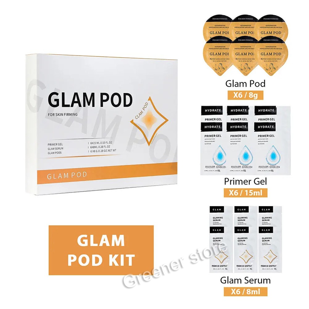 Glam Pod Aqua Facial Beauty CO2 Pods Bubble Revive Pods Capsule Gels Face SPA