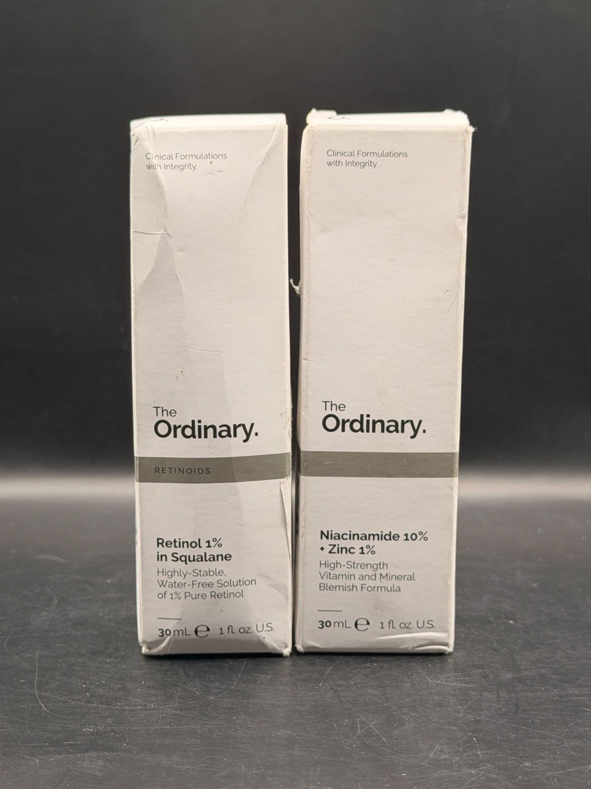 2 Pack The Ordinary Retinol 1% in Squalane & Niacinamide 10% + Zinc 1%
