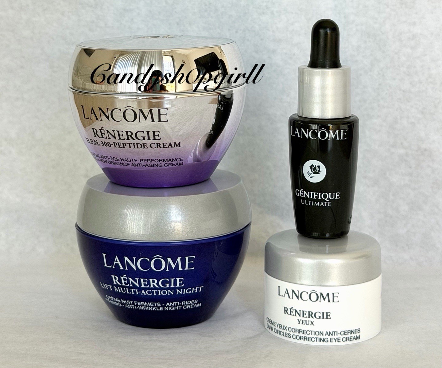 4PC LANCOME Renergie Peptide Cream/Night Cream/Eye Cream/Genifique Ultimate