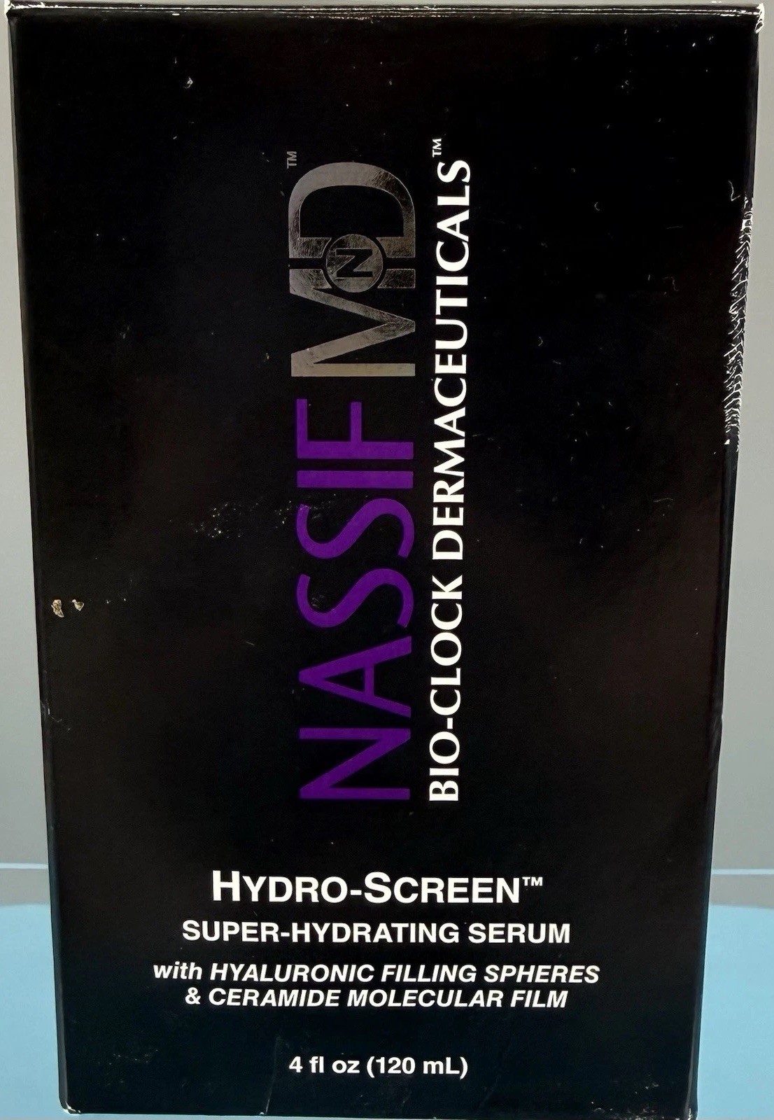 Nassif MD Bio-Clock Dermaceuticals 4 oz Hydro-Screen Super-Hydrating Serum NEW!
