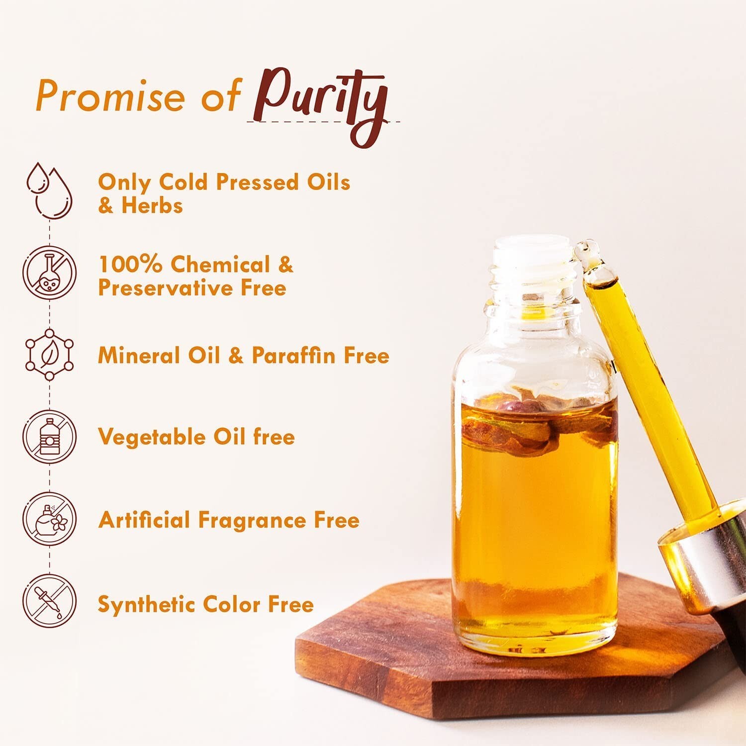Turmeric Rosehip Face Oil For Tan, Pigmentation & Blemish Control , 30 ml.