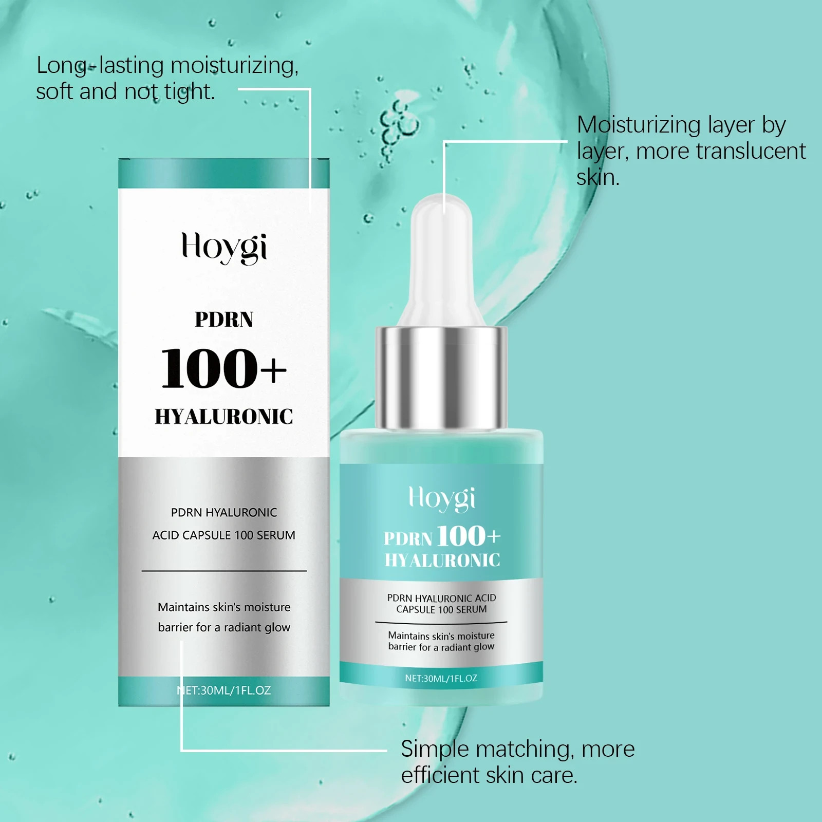Hoygi PDRN hyaluronic acid capsule 100 essence, facial essence, hyaluronic acid