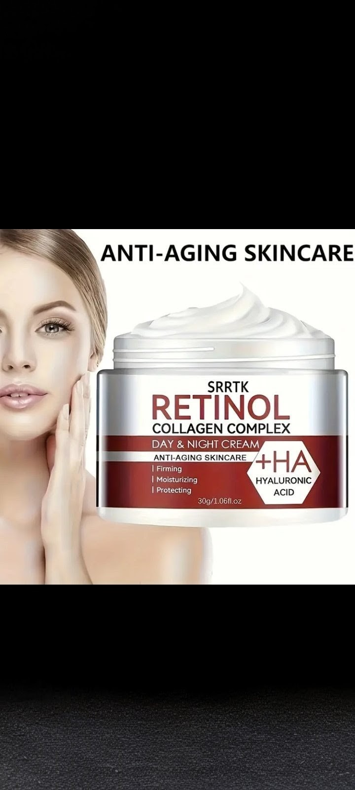 Retinol Collagen Day & Night Face Cream with Hyaluronic Acid & Vitamin E –…